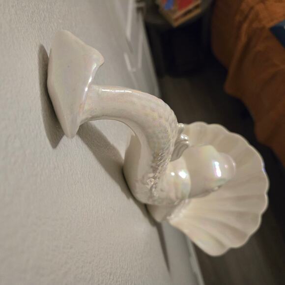 Vintage Ceramic Dragon Fish Dolphin Wall Hanging - Picture 10 of 12